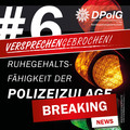 Ruhegehaltsfähigkeit der Polizeizulage 