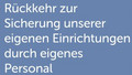 Rückkehr zur Sicherung unserer Eigenen Einrichtungen