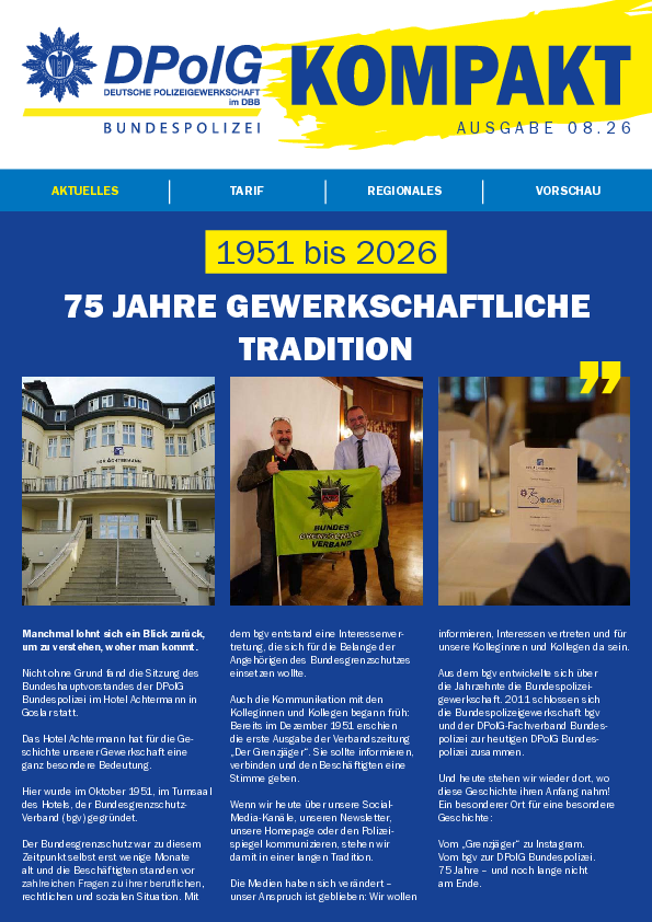 DPolG Bundespolizei Kompakt 08-2026 DPolG Bundespolizei Kompakt 08-2026