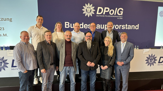 Die Delegierten der DPolG Bundespolizeigewerkschaft in Frankfurt