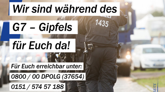 Einsatzbetreuung G7 Gipfel 2022 wir sind während des Gipfels für euch da!