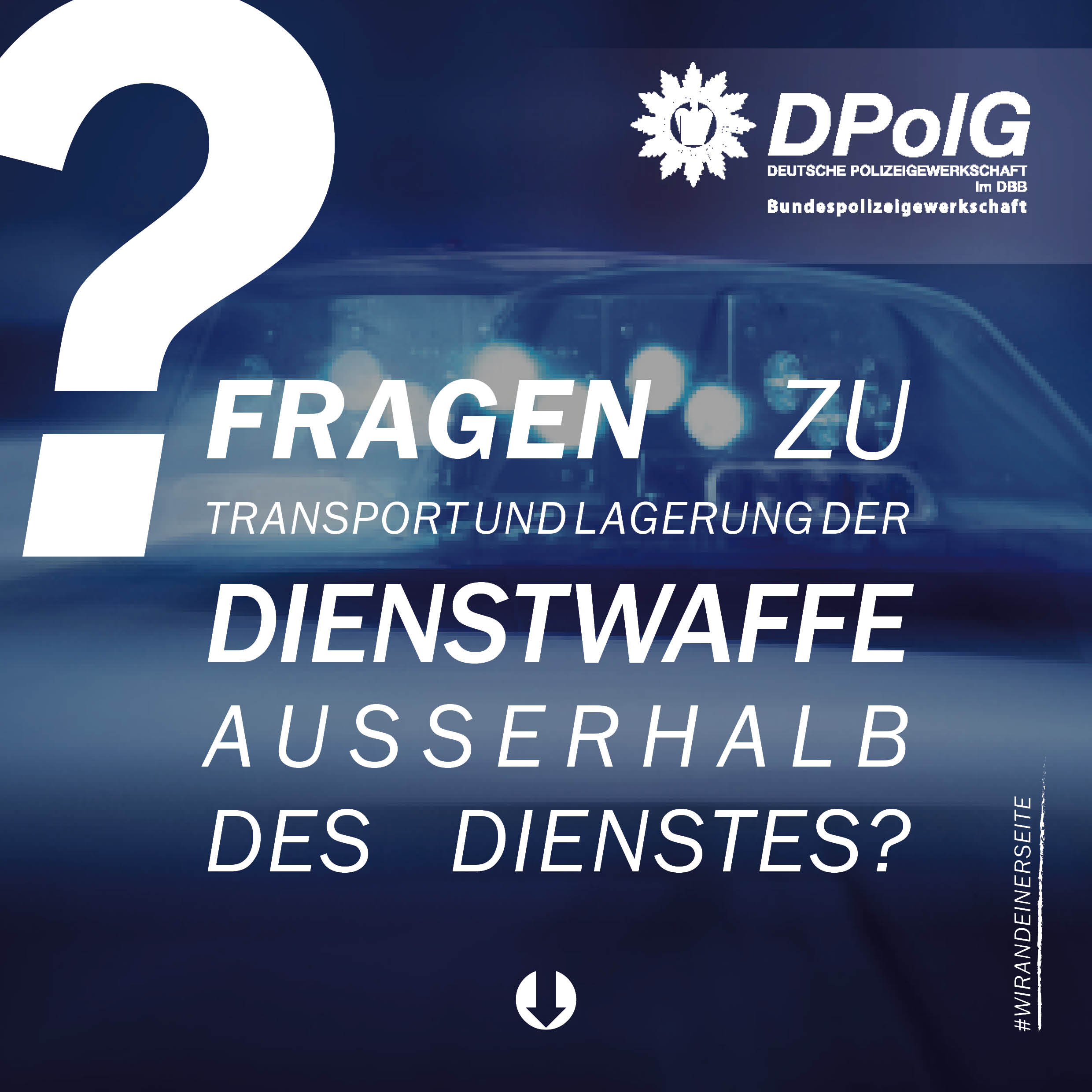 Fragen zu Transport und Lagerung der Dienstwaffe ausserhalb des Dienstes Fragen zu Transport und Lagerung der Dienstwaffe ausserhalb des Dienstes